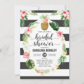 Tropenfarben-Brautparty-Karte Einladung (Vorderseite)