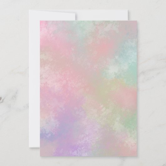 Tropenfarben Einladung (Rückseite)