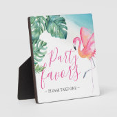 Tropenfarben-Gastgeschenke Hochzeit Fotoplatte (Vorderseite)