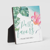 Tropenfarben-Gastgeschenke Hochzeit Fotoplatte (Vorderseite)