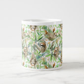 Tropenfarben-Muster Jumbo-Tasse (Vorderseite)