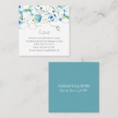 Tropenfarben Orchideen-Blume Quadratische Visitenkarte (Vorne/Hinten)