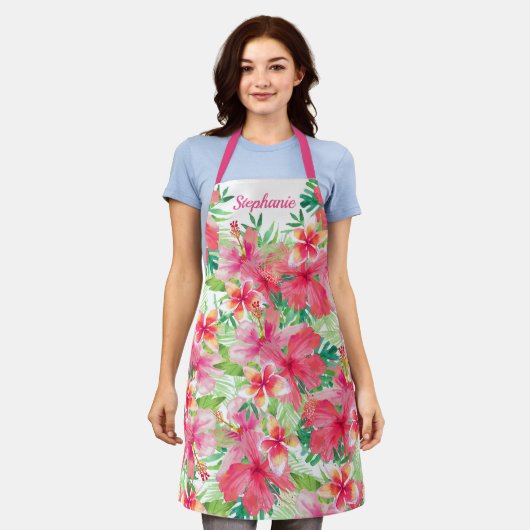 Tropenfarben Personalisiert Schürze (Getragen)