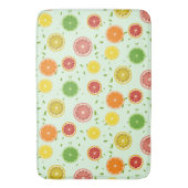 Tropenfarbene Zitrusfrüchte SOMMER Orangenlemon Sl Badematte (Vorderseite Vertikal)