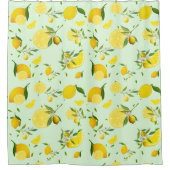 Tropenfarbene Zitrusfrüchte SOMMER Orangenlemon Sl Duschvorhang (Vorderseite)