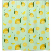 Tropenfarbene Zitrusfrüchte SOMMER Orangenlemon Sl Duschvorhang (Vorderseite)