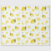 Tropenfarbene Zitrusfrüchte SOMMER Orangenlemon Sl Geschenkpapier (Flach)