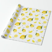 Tropenfarbene Zitrusfrüchte SOMMER Orangenlemon Sl Geschenkpapier (Ungerollt)