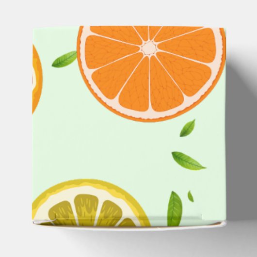 Tropenfarbene Zitrusfrüchte SOMMER Orangenlemon Sl Geschenkschachtel (Oben)