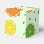 Tropenfarbene Zitrusfrüchte SOMMER Orangenlemon Sl Geschenkschachtel (Rückseite)