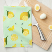 Tropenfarbene Zitrusfrüchte SOMMER Orangenlemon Sl Geschirrtuch (Viertel Falte)