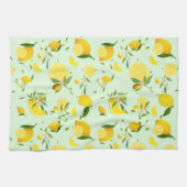 Tropenfarbene Zitrusfrüchte SOMMER Orangenlemon Sl Geschirrtuch (Horizontal)
