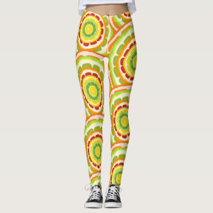 Tropenfarbene Zitrusfrüchte SOMMER Orangenlemon Sl Leggings