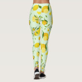 Tropenfarbene Zitrusfrüchte SOMMER Orangenlemon Sl Leggings (Rückseite)