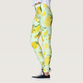 Tropenfarbene Zitrusfrüchte SOMMER Orangenlemon Sl Leggings (Links)