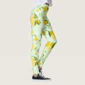 Tropenfarbene Zitrusfrüchte SOMMER Orangenlemon Sl Leggings (Rechts)