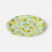 Tropenfarbene Zitrusfrüchte SOMMER Orangenlemon Sl Pappteller (Schrägansicht)