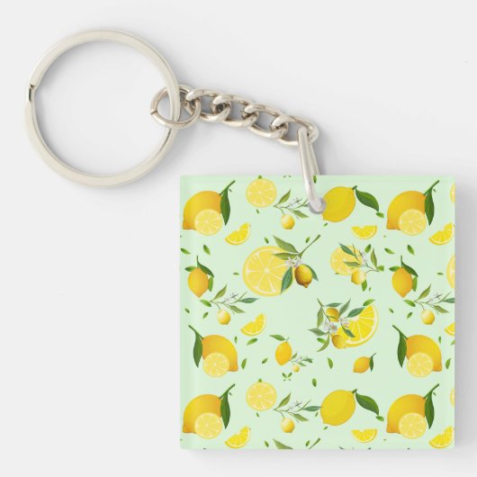 Tropenfarbene Zitrusfrüchte SOMMER Orangenlemon Sl Schlüsselanhänger (Vorderseite)