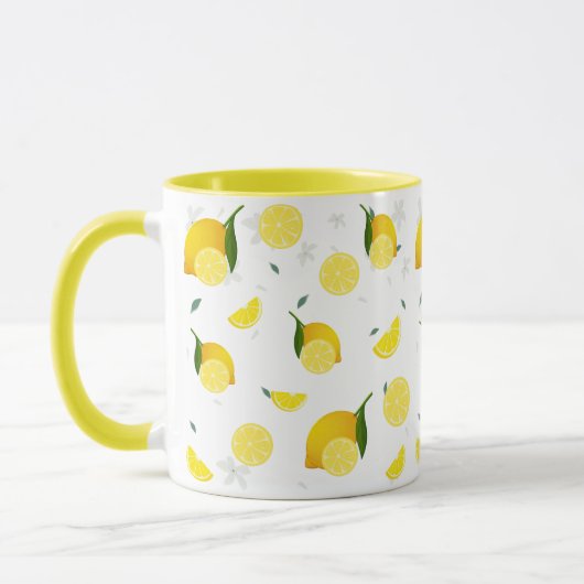 Tropenfarbene Zitrusfrüchte SOMMER Orangenlemon Sl Tasse (Links)