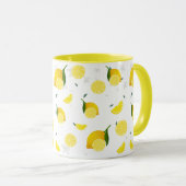 Tropenfarbene Zitrusfrüchte SOMMER Orangenlemon Sl Tasse (VorderseiteRechts)