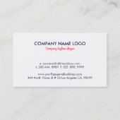 Tropenfarbener Blumenstrauß Visitenkarte (Rückseite)