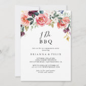 Tropenfarbener Sommer I GRILLEN Engagement Party Einladung (Vorderseite)