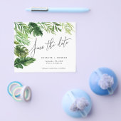 Tropenfarbenes Blattblumen Save the Date Flyer (Einzeln)