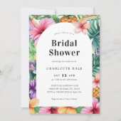 Tropenfarbenes Brautparty Einladung (Vorderseite)