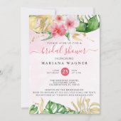 Tropenfarbenes Brautparty Einladung (Vorderseite)