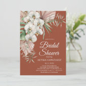 Tropenfarbenes Brautparty Einladung (Stehend Vorderseite)