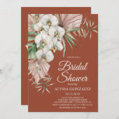 Tropenfarbenes Brautparty Einladung (Vorne/Hinten)