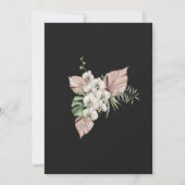 Tropenfarbenes Brautparty Einladung (Rückseite)