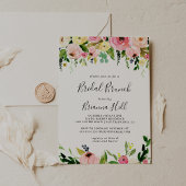 Tropenfarbenes Fall Bridal Brunch Brautparty Einladung