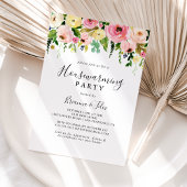 Tropenfarbenes Party für Blumenhäuser Einladung