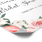 Tropenfarbenes Summer Brautparty Willkommen Poster (Ecke)