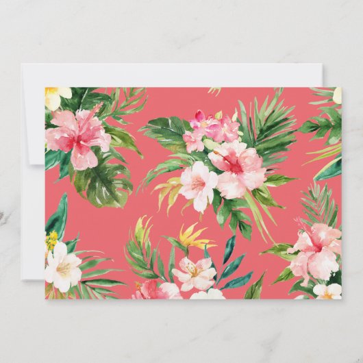 Tropenfarbenflora Save the Date (Rückseite)