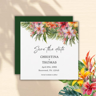 Tropenfarbenflora Save the Date