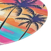 Tropenfarbenglanz - Sonnenuntergang Schneidebrett (Ecke)