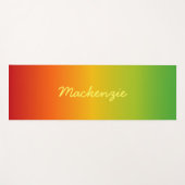 Tropenfarbenleuchte Rot Gelb Grün mit Namen Yogamatte (Vorderseite (Horizontal))