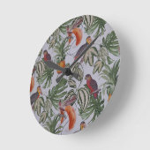 Tropenfleckenkissen Runde Wanduhr (Winkel)