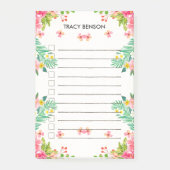 Tropenflora Personalisiert zu tun Post-it Klebezettel (Vorderseite)