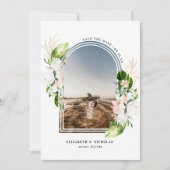 Tropenfloral | Boho Save the Date (Vorderseite)