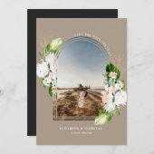 Tropenfloral | Boho Save the Date (Vorne/Hinten)