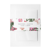 Tropenfloral Einladungsbanderole (Vorderseite Beispiel)