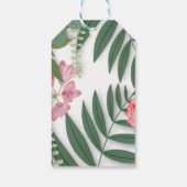 Tropenfloral Geschenkanhänger (Rückseite)
