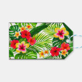 Tropenfloral Geschenkanhänger (Vorderseite (Horizontal))