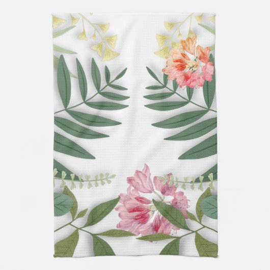 Tropenfloral Geschirrtuch (Vertikal)