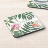 Tropenfloral Getränkeuntersetzer (Linke Seite)