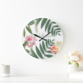 Tropenfloral  große wanduhr (Zuhause)