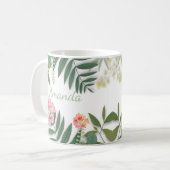 Tropenfloral Kaffeetasse (Vorderseite Links)